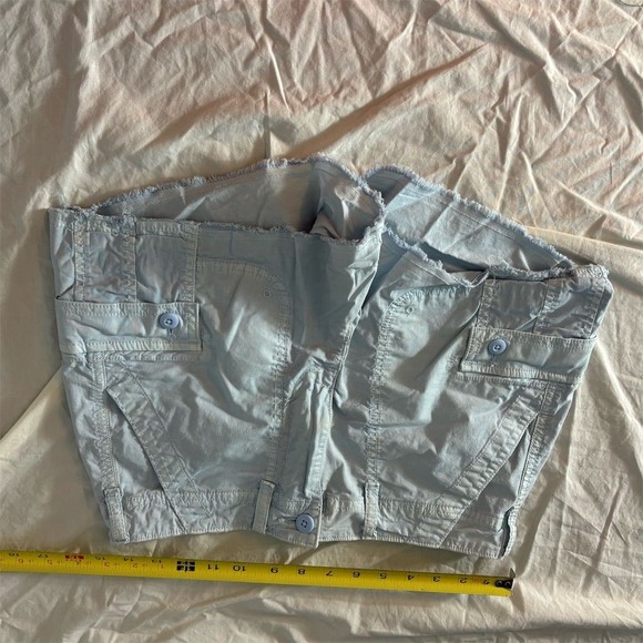 American Eagle Women's Cargo Shorts Size 4 Light Blue Casual - Picture 1 of 9